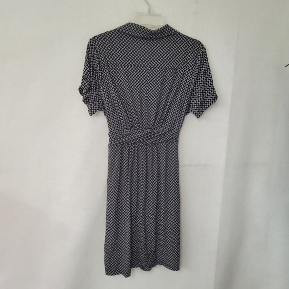 St Tropez West Dress Girls 14 Black/White Collared Button Tie Front Pocket Dress - Picture 4 of 10